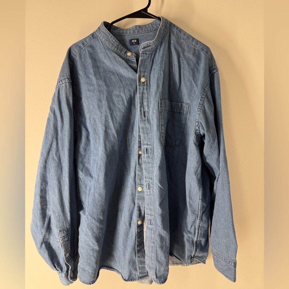 Uniqlo Light Blue Denim Shirt Jacket